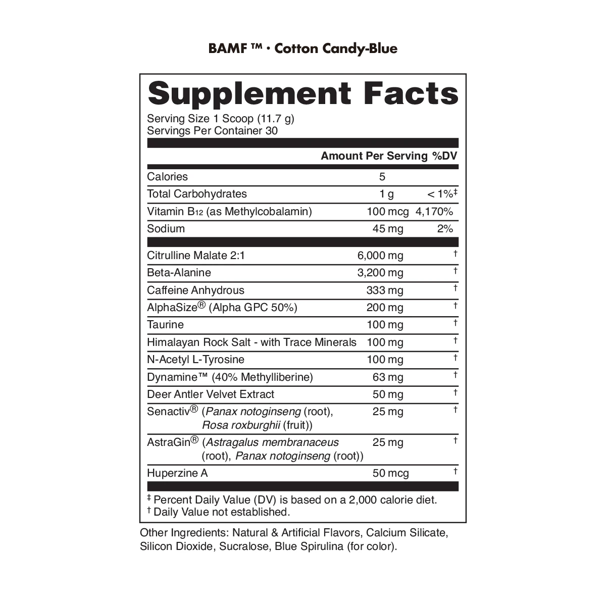 BAMF High Stimulant Nootropic Pre-Workout