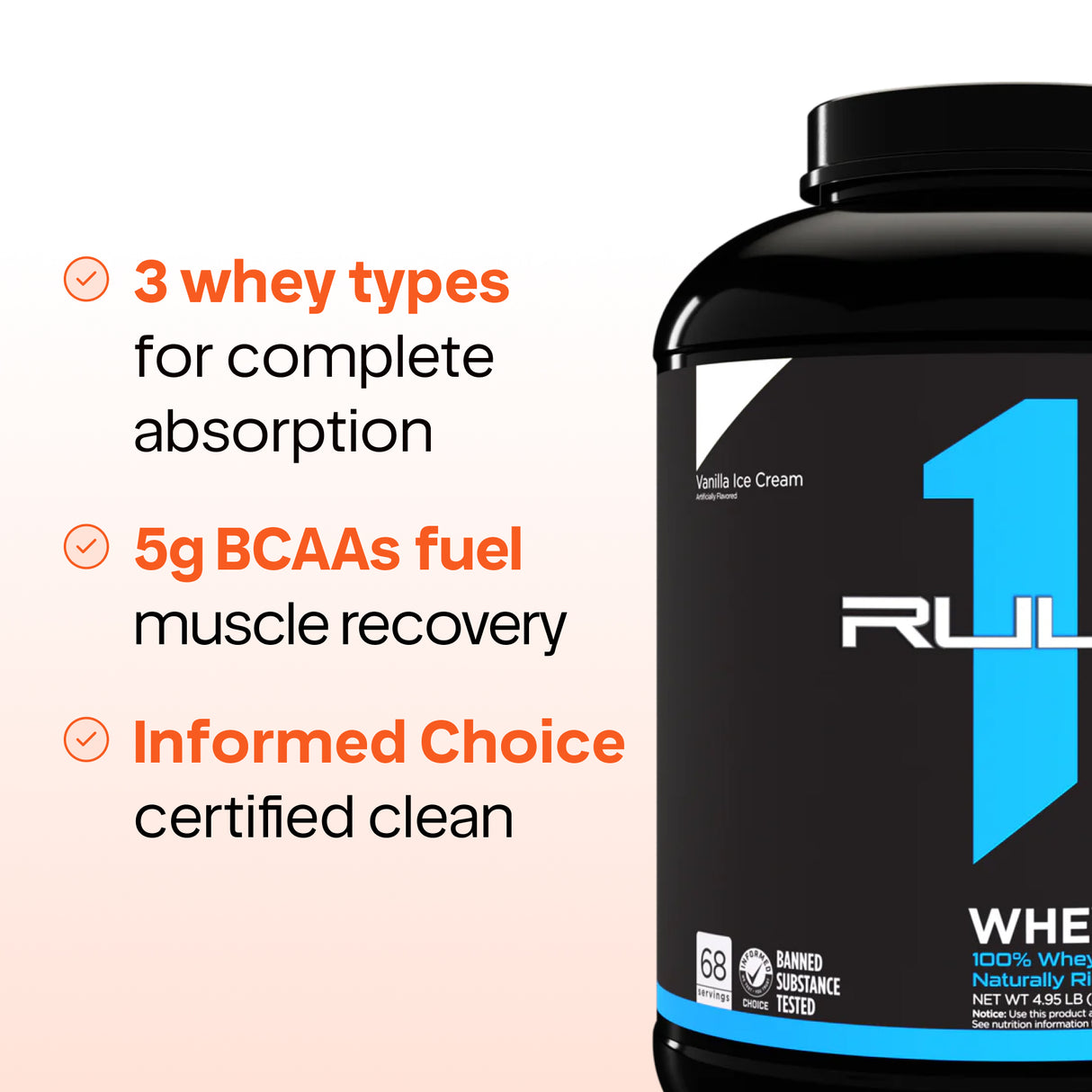 Rule 1 - WHEY BLEND 100% Whey Blend
