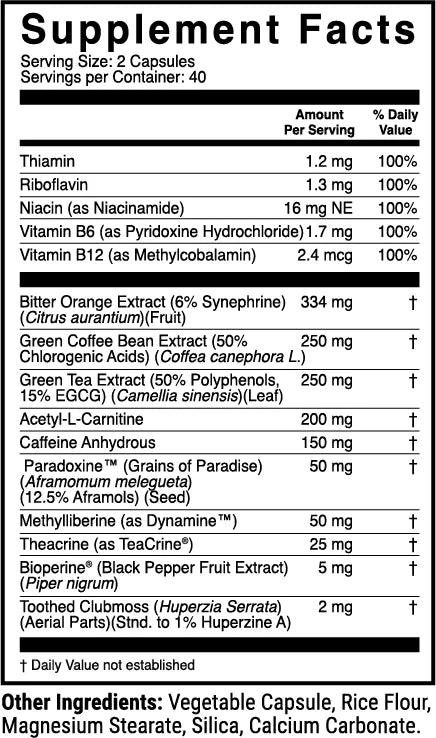 1 Db Overdrive Nutrition Label