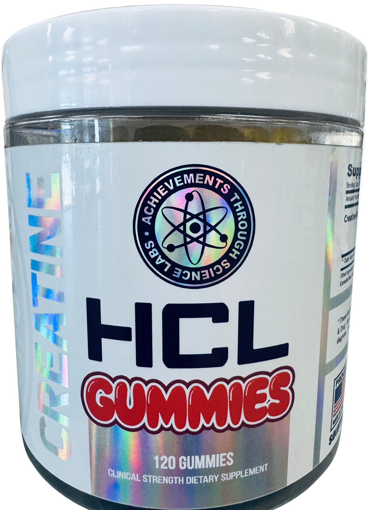 ATS Labs Creatine HCl Gummies – 3 g Clinically‑Dosed Creatine HCL, 0 Sugar