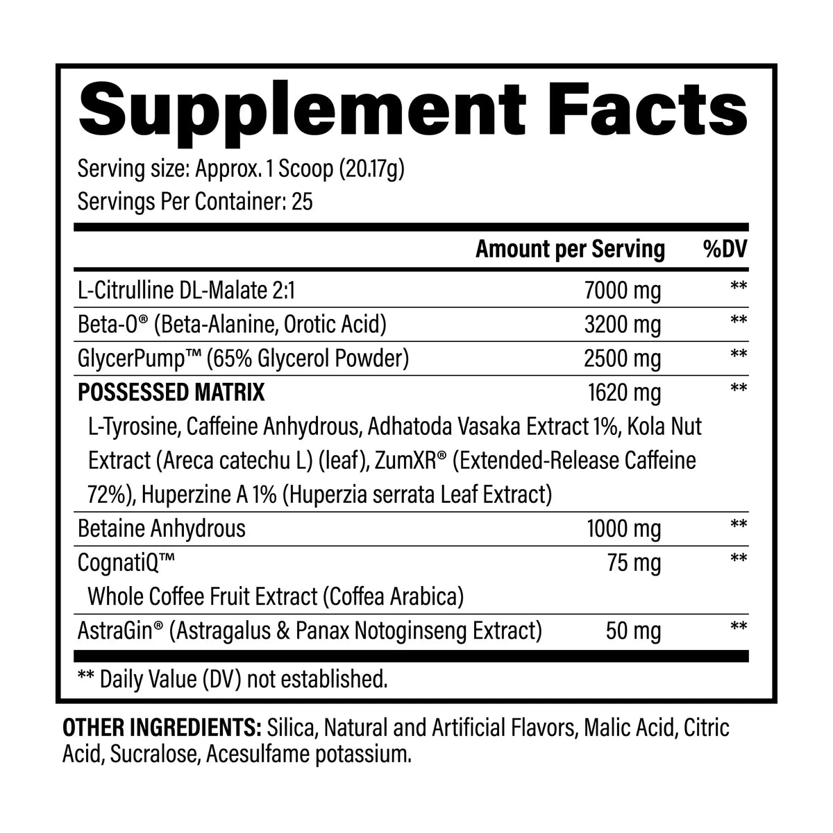 BZRK Pre Workout - Black Magic Supply