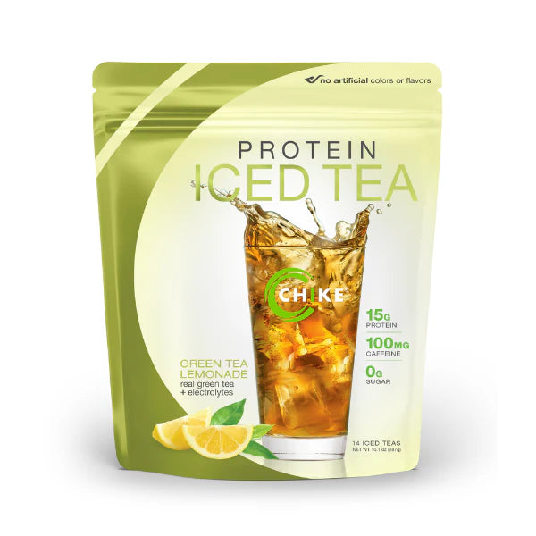 Chike Protein Iced Tea Bags – 15 g Protein, 100 mg Caffeine, 0 g Sugar