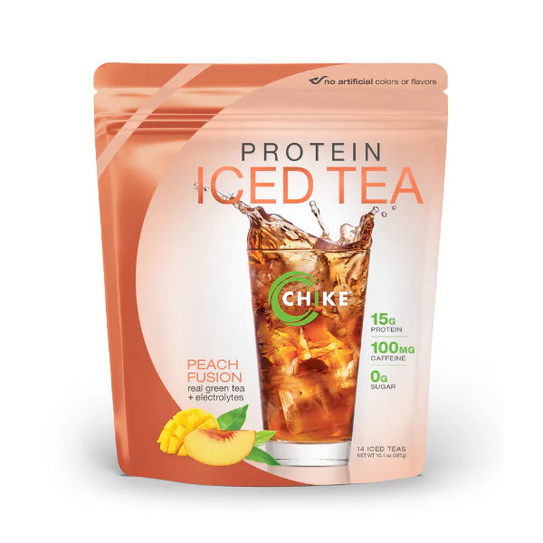 Chike Protein Iced Tea Bags – 15 g Protein, 100 mg Caffeine, 0 g Sugar