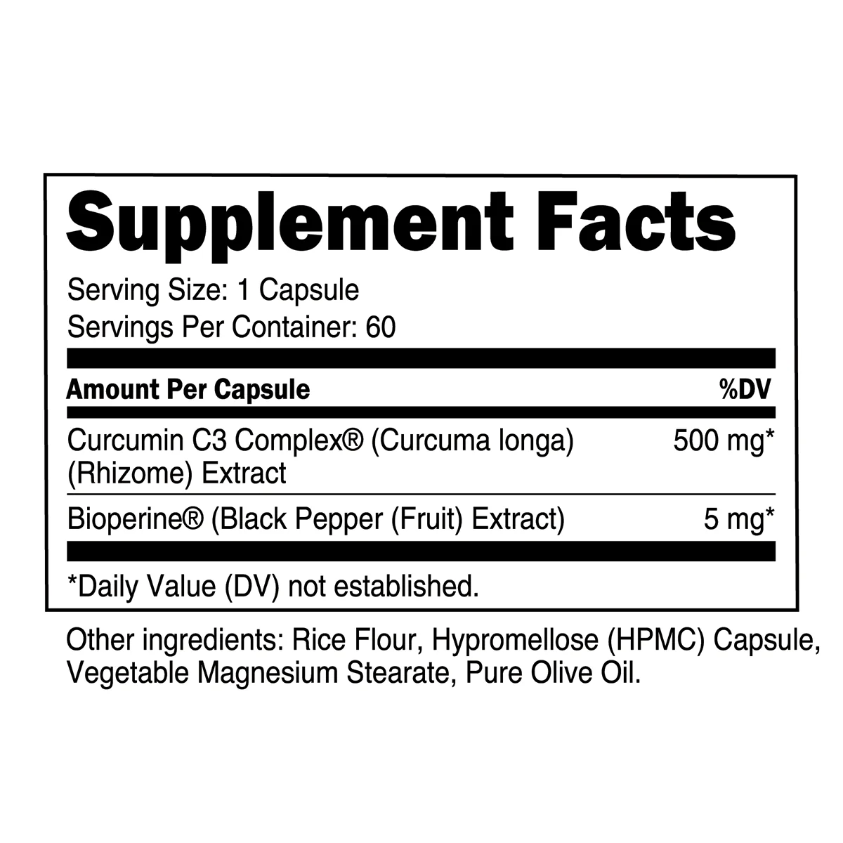 Turmeric Curcumin C3 Complex by TRANSPARENT LABS