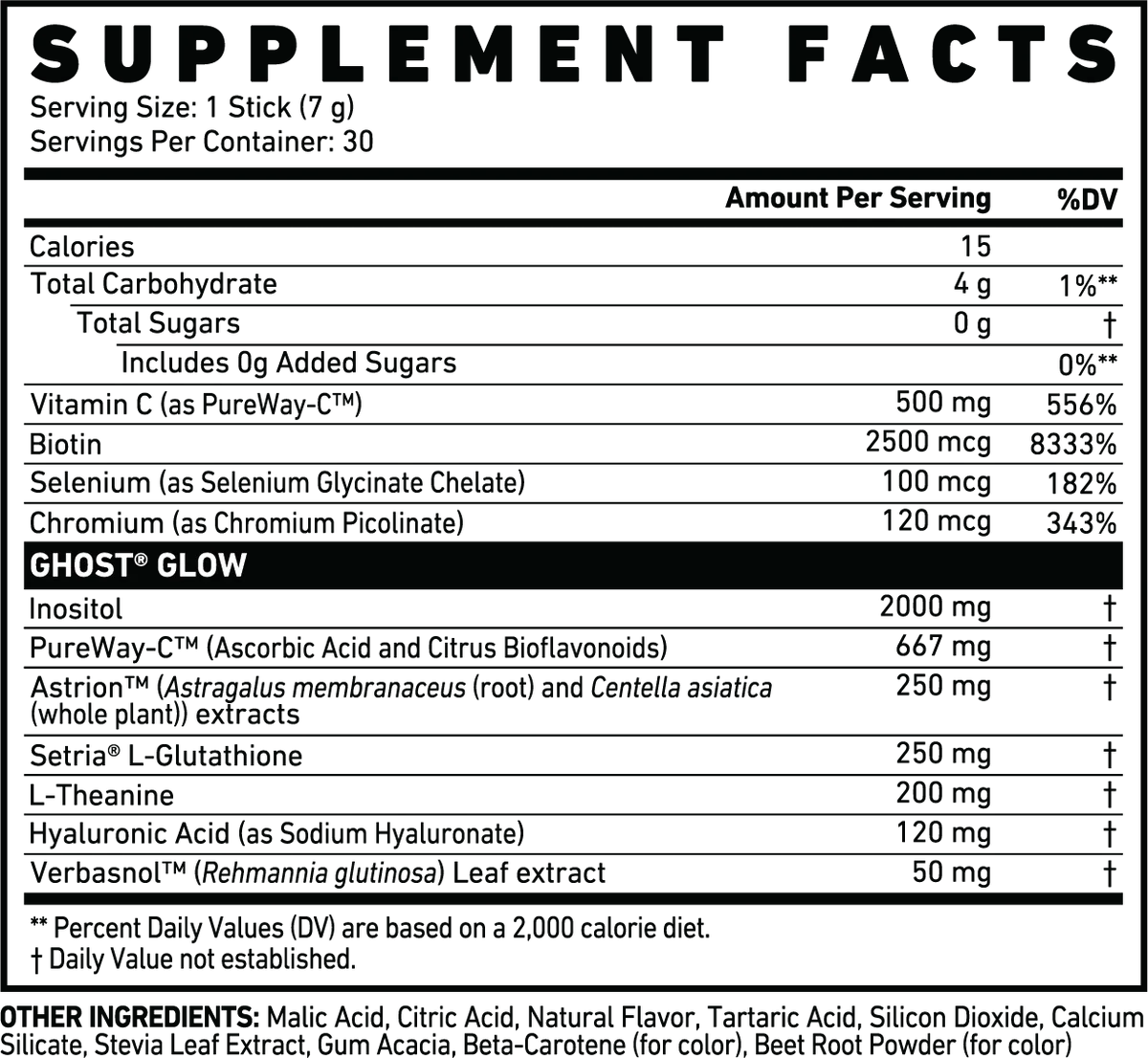 Ghost Glow Stick Packs – Skin, Gut & Beauty Support with Inositol & Hyaluronic Acid