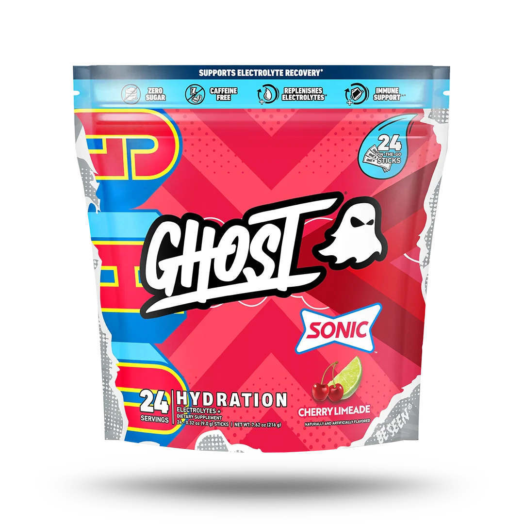 Ghost Hydration and Electrolyte Sticks Sonic Cherry Lime Sugar Free