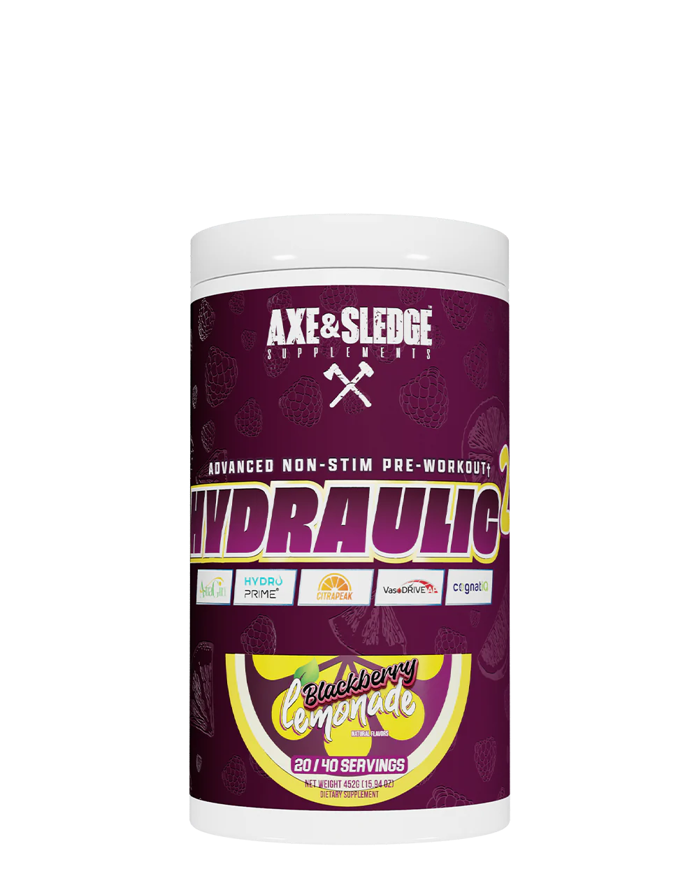 Axe & Sledge Supplements Hydraulic Stimulant-Free Pre-Workout Powder