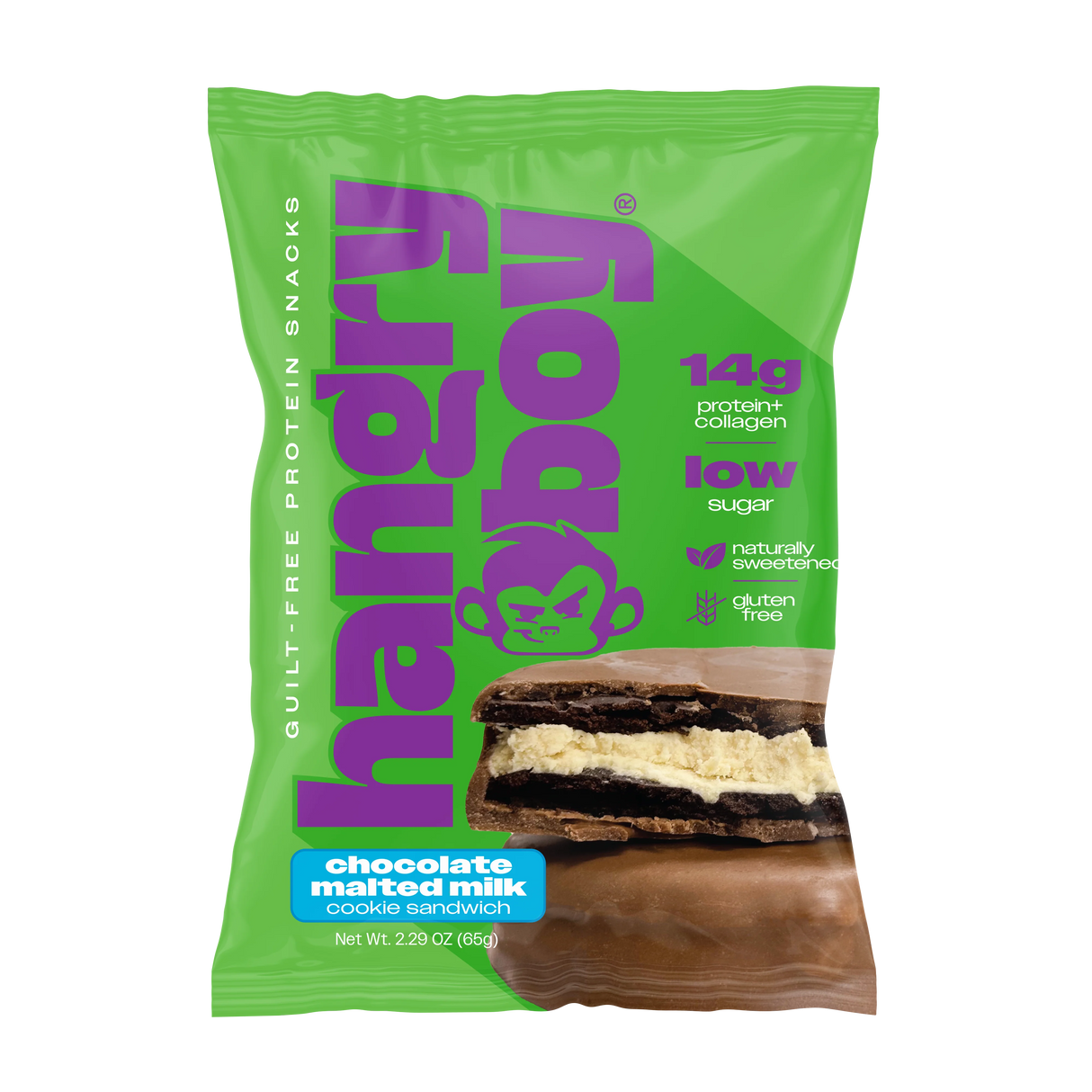 Hangry Boy Protein Cookie Sandwich – 14 g Protein, Low Sugar Snack