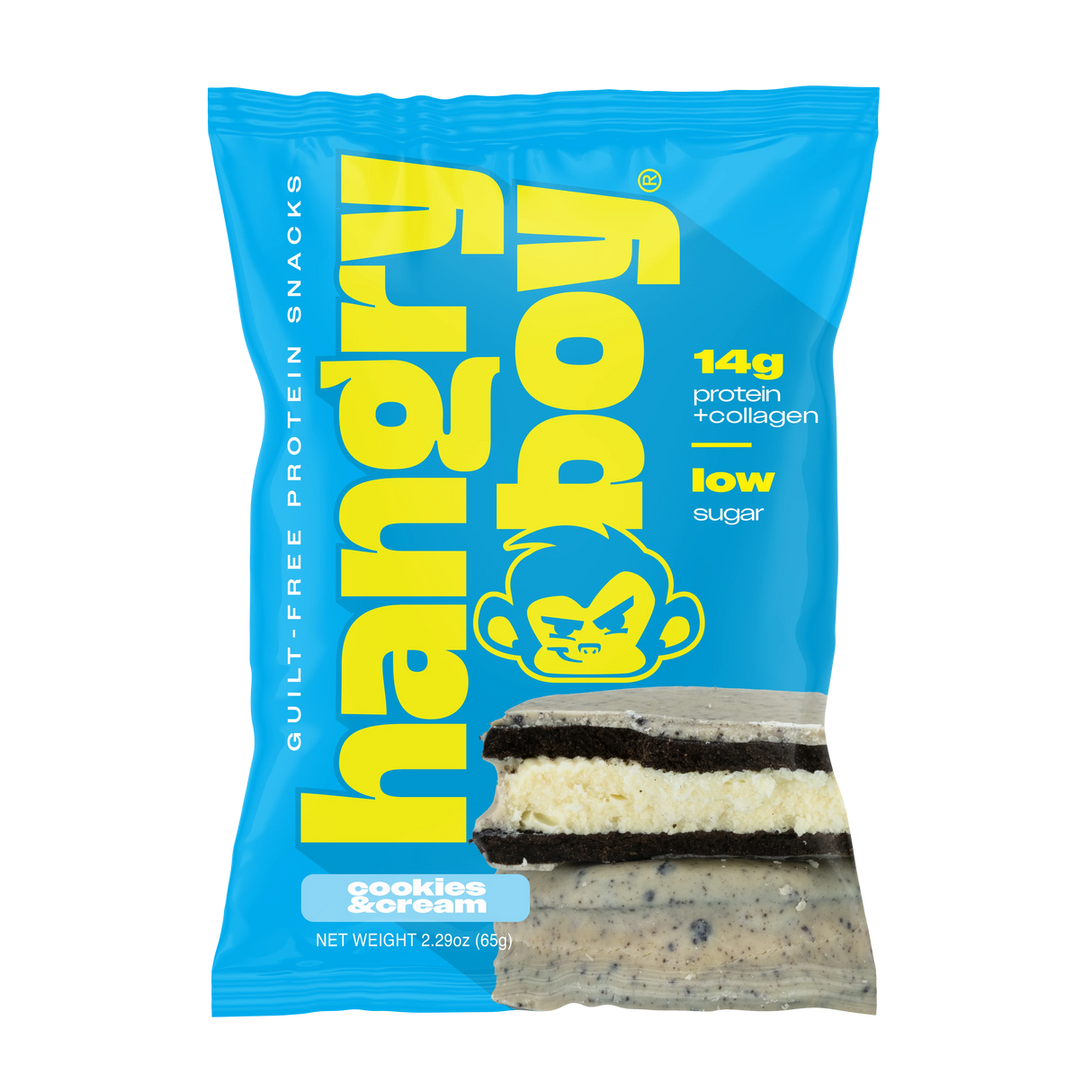 Hangry Boy Protein Cookie Sandwich – 14 g Protein, Low Sugar Snack