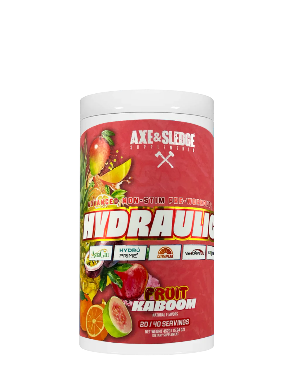 Axe & Sledge Supplements Hydraulic Stimulant-Free Pre-Workout Powder