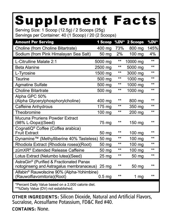 Rampage - Limited Chaos Edition Pre-Workout