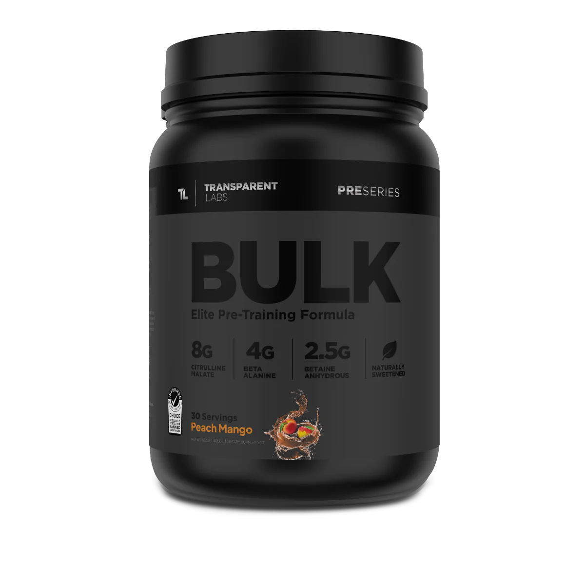 Bulk Black Pre-Workout by Transparent Labs