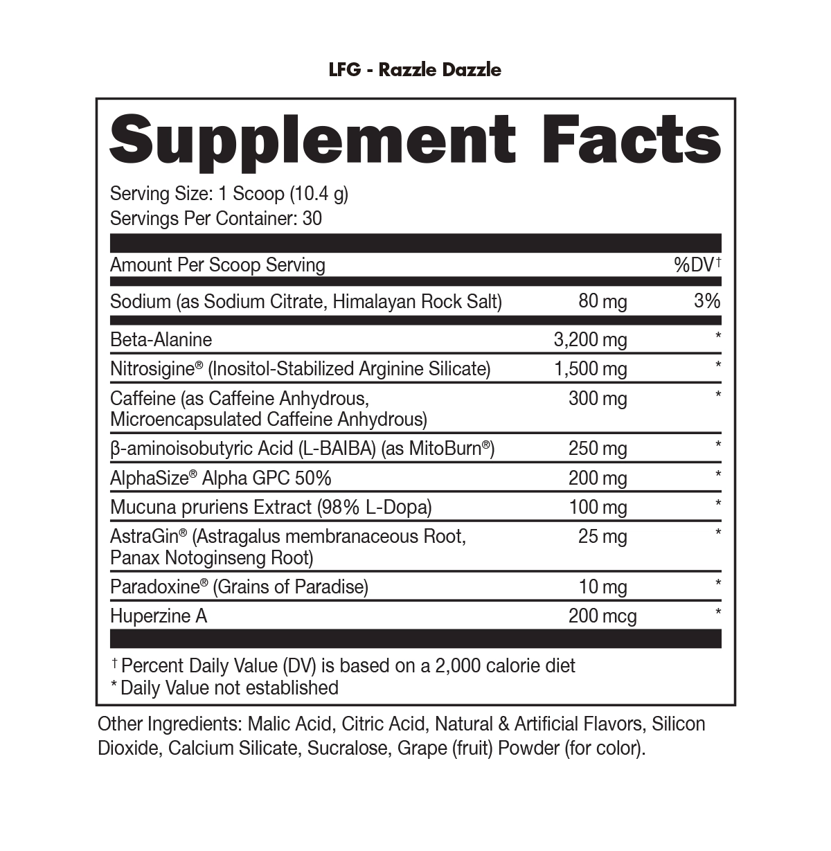 LFG Burn Pre-Workout