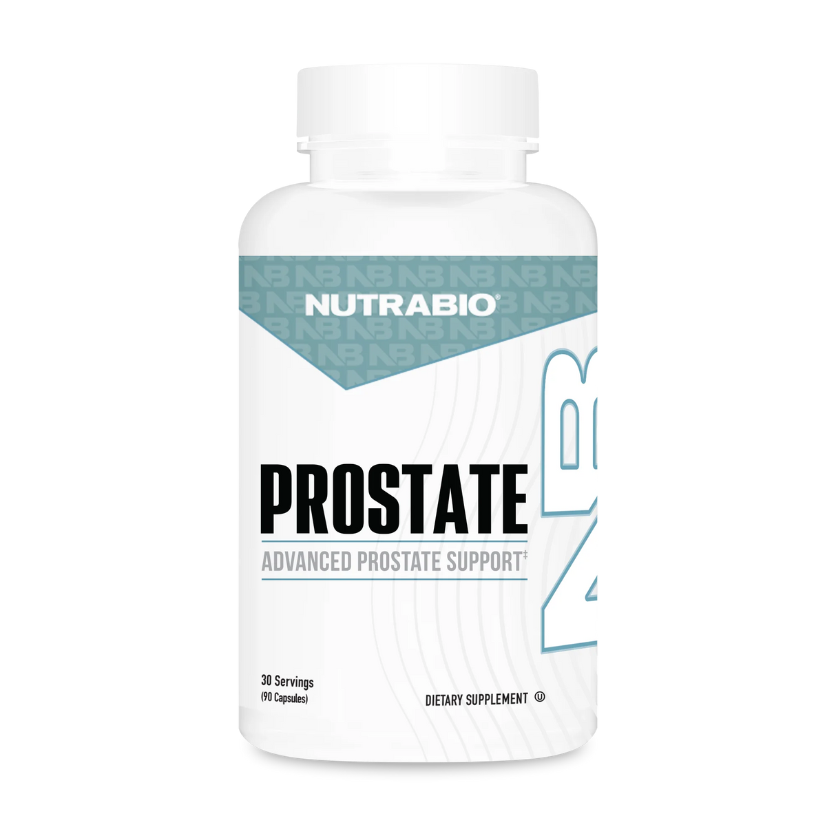 Nutrabio Prostate supplement bottle on a white background