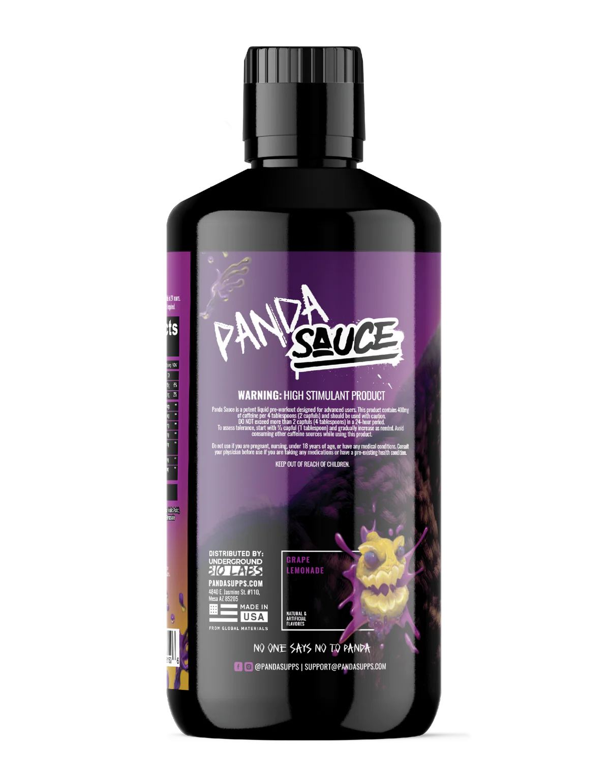 Panda Supps X Pump Sauce Collaboration Liquid Pre Workout