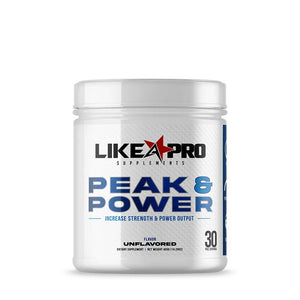 Like A Pro PEAK & POWER - Low Stim & High Pump Preworkout by Like A Pro