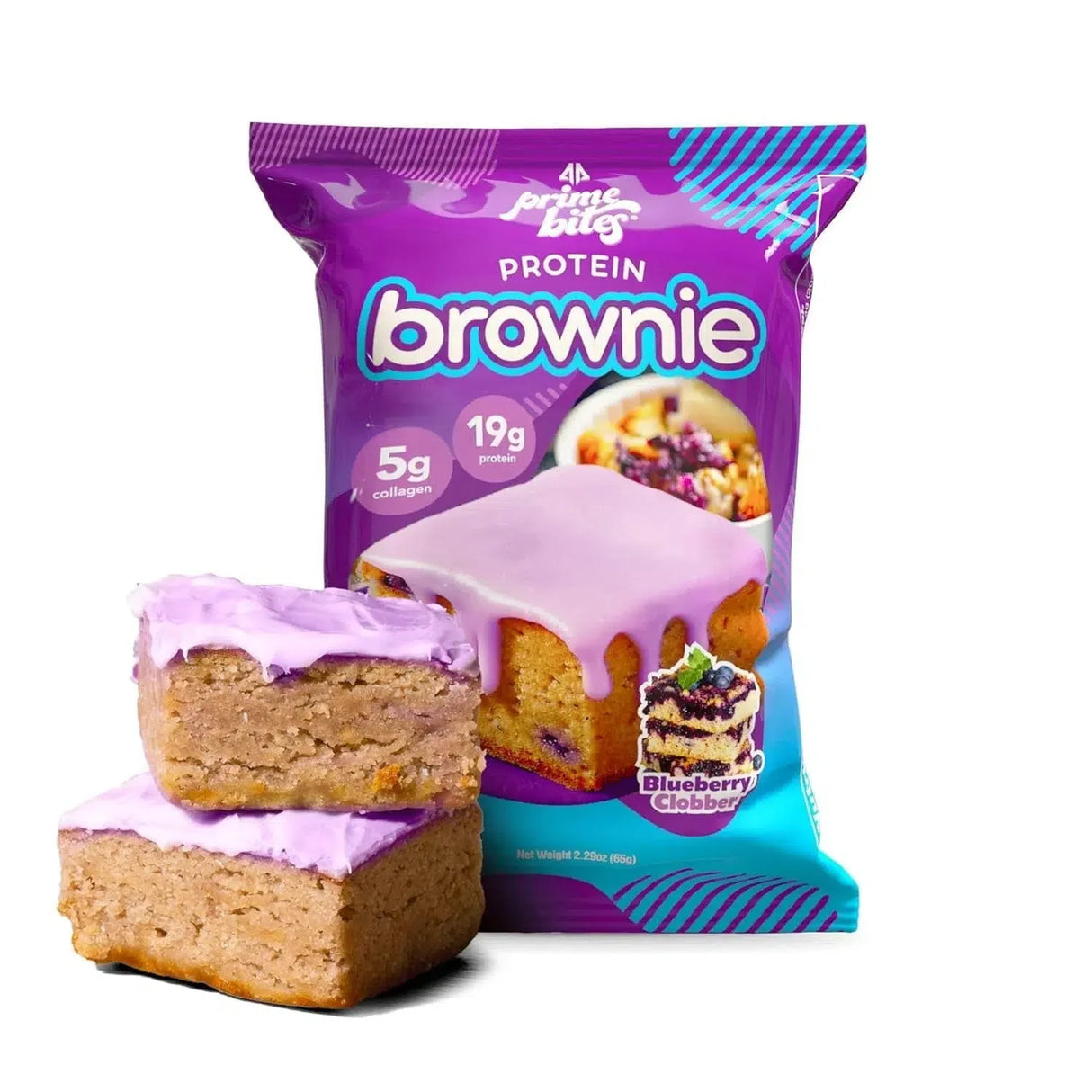 Prime Bites Protein Brownie Blueberry Clobber