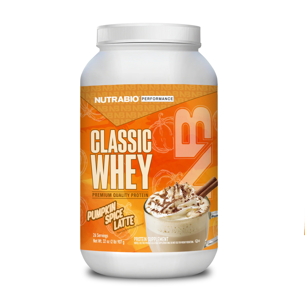 NutraBio Classic Whey Protein Pumpkin Spice Latte