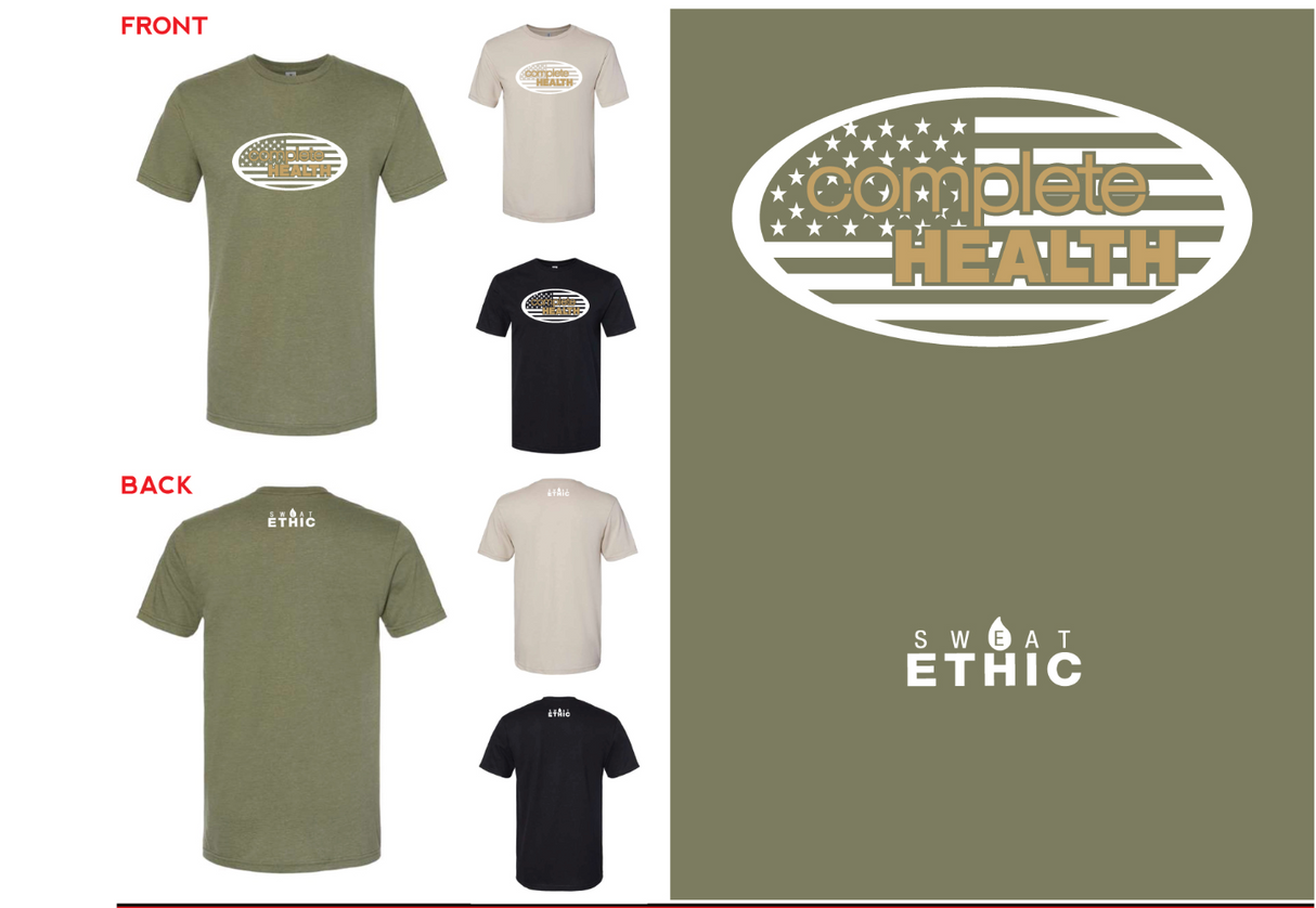 T-shirt: Complete Health & Sweat Ethic collab