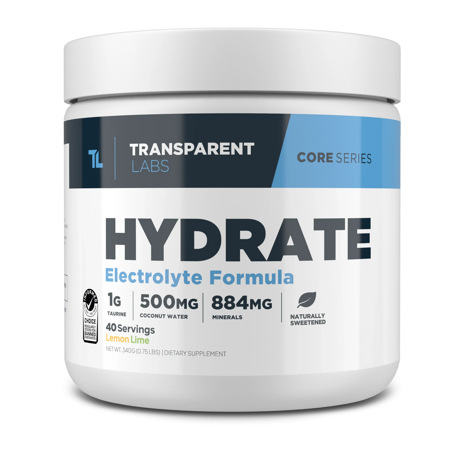 Transparent Labs Hydrate Electrolyte Powder