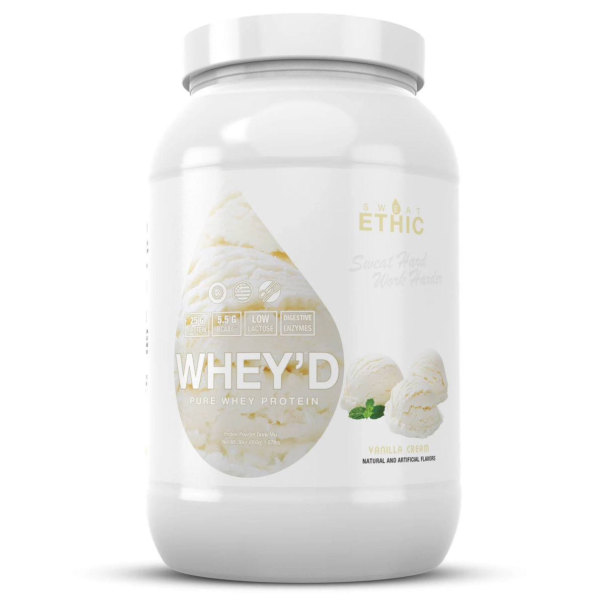 WHEY'D Protein – 25g 3‑Phase Whey Blend with Enzymes, Low Lactose