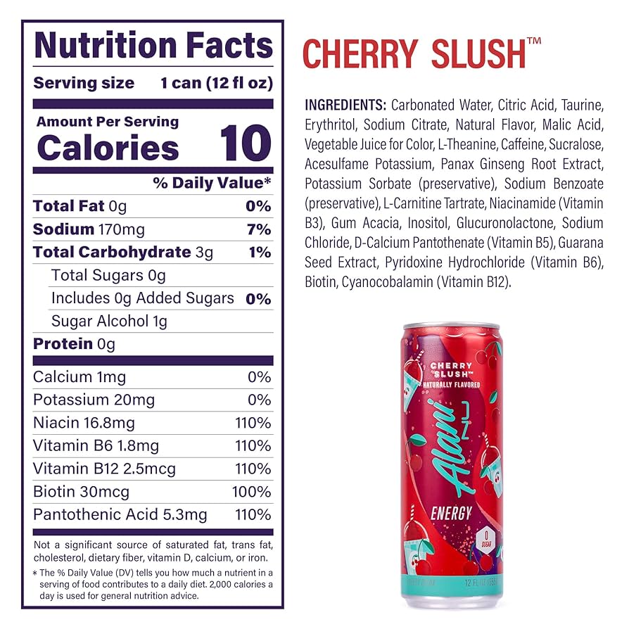 Alani Nu Energy Drink 12-Pack – Best-Tasting Zero Sugar Energy Cans for Focus, Energy & Performance