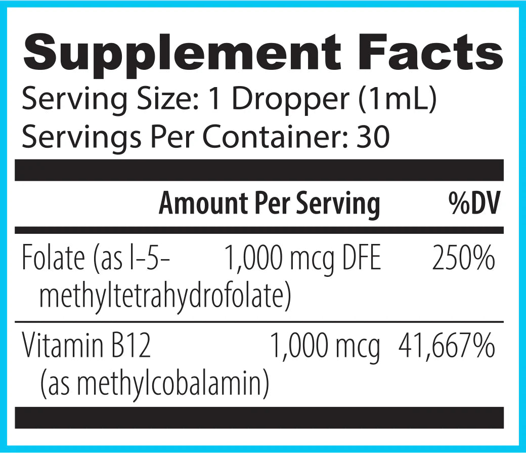 B12 Liposomal with Methyl Folate by Nuethix