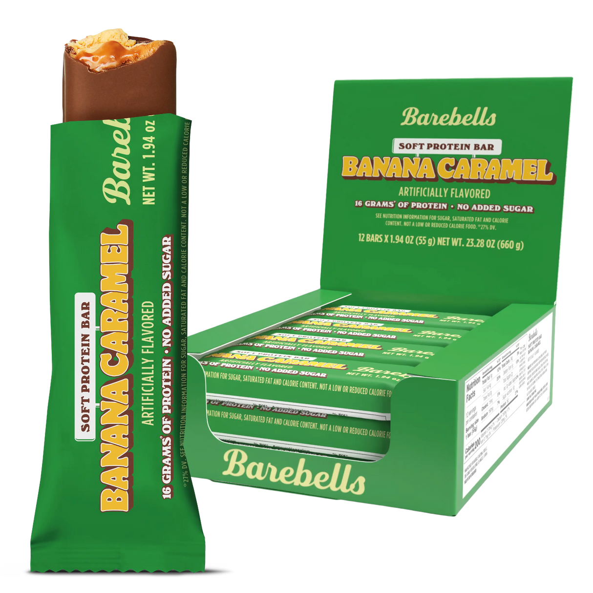 Barebells Protein Bars in Banana Caramel Flavor