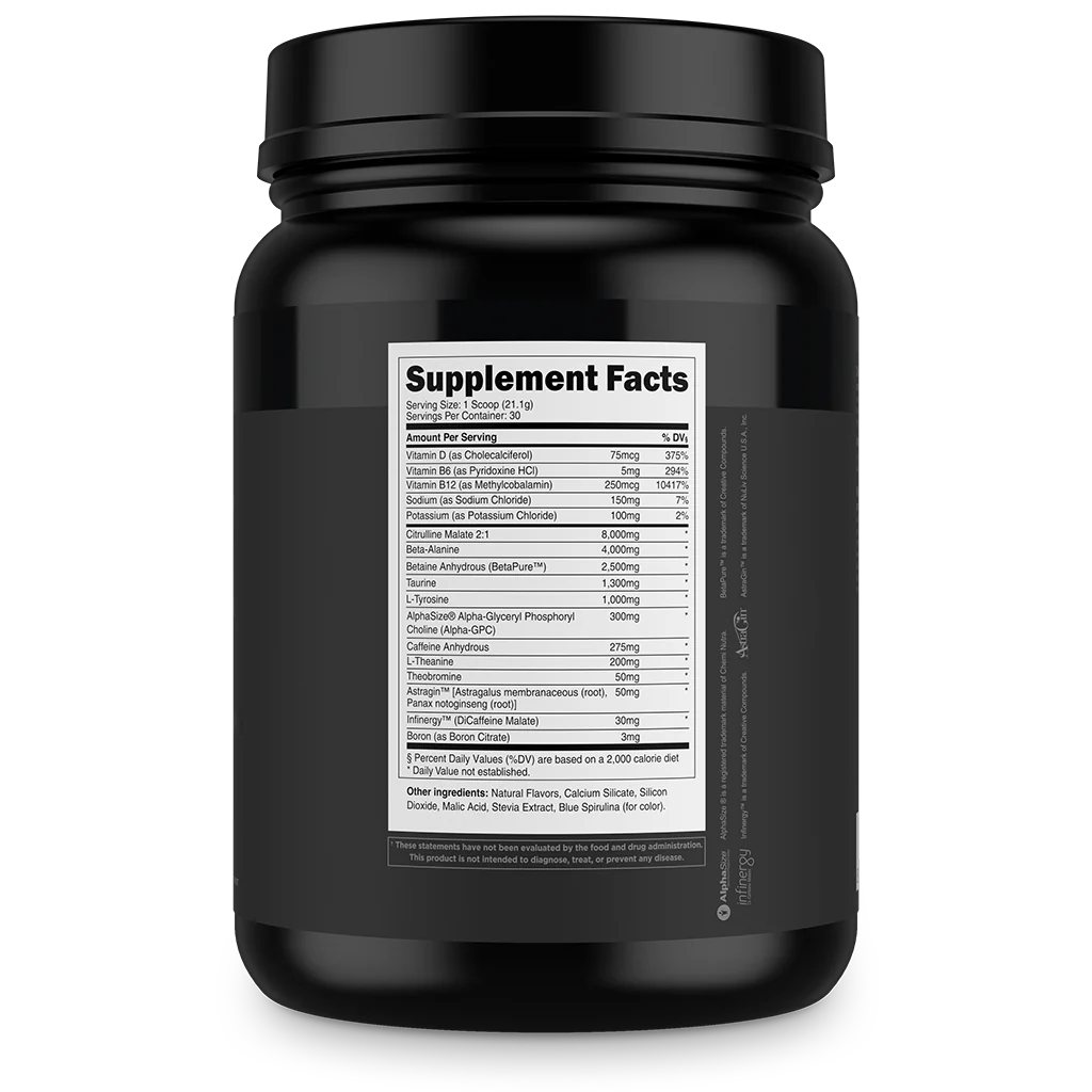 Bulk Black Pre-Workout by Transparent Labs