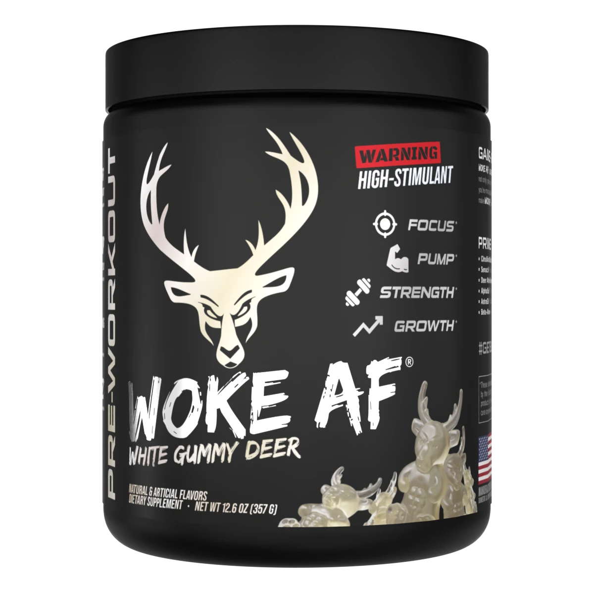 Bucked Up Woke AF™ Pre-Workout — High-Stim Energy, Pump & Focus (30 Servings)