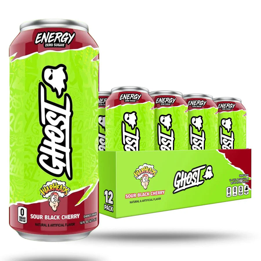 Ghost Energy Drink Sour Black Cherry Warheads