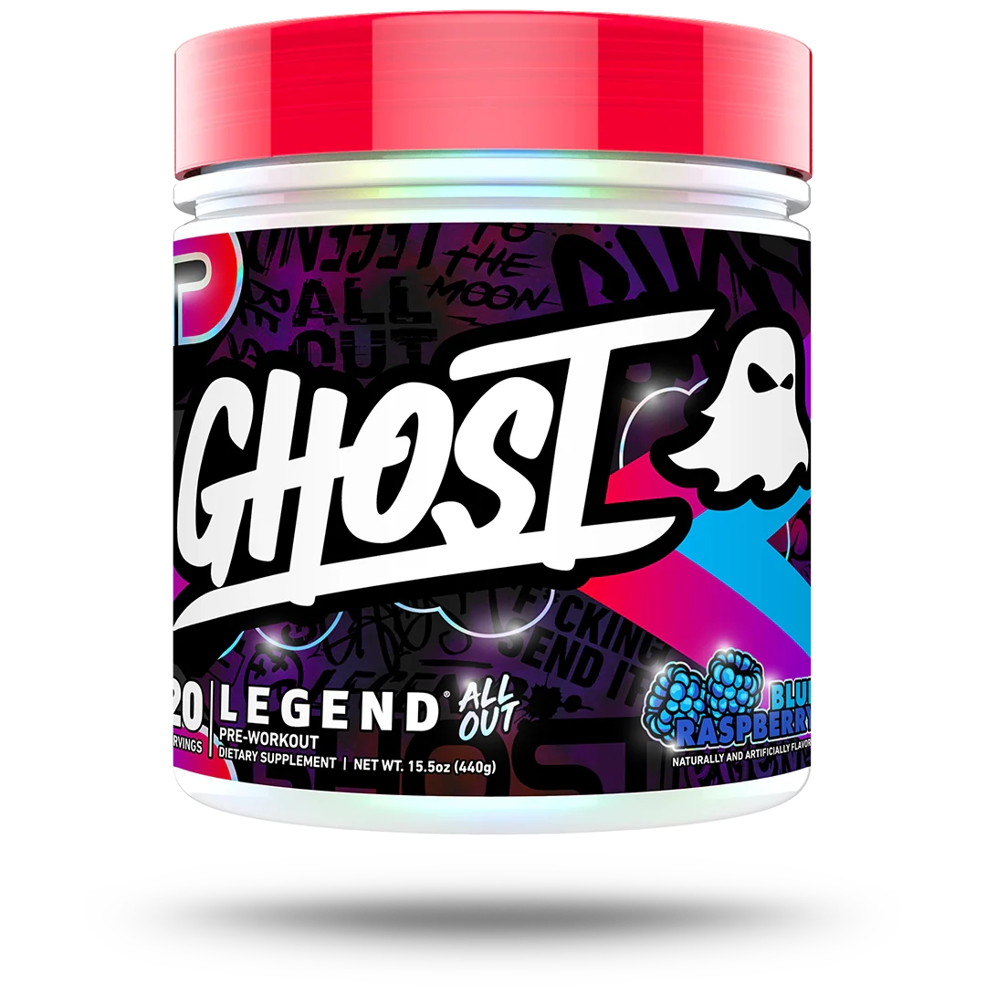 ghost All Out pre workout supplementBlue Raspberry