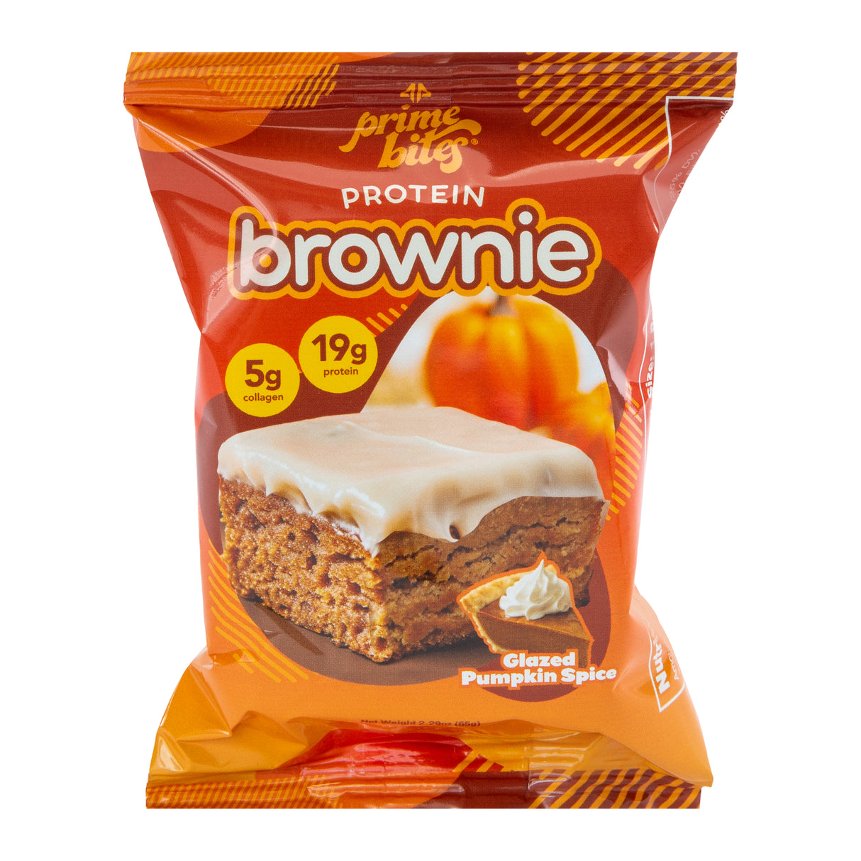 Prime Bites Protein Brownie by Alpha Prime — 19g Protein, 5g Collagen, Low Sugar (12-Pack)