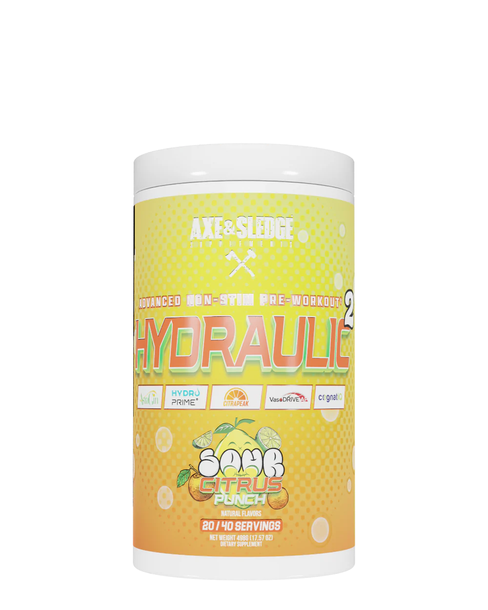 Axe & Sledge Supplements Hydraulic Stimulant-Free Pre-Workout Powder