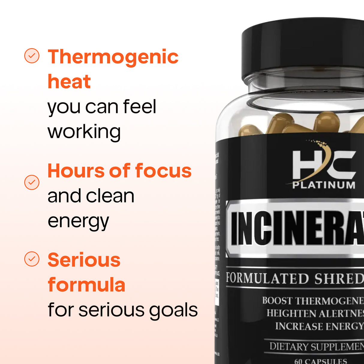 Incinerator Thermogenic Burner | Hardcore Platinum Weight Management