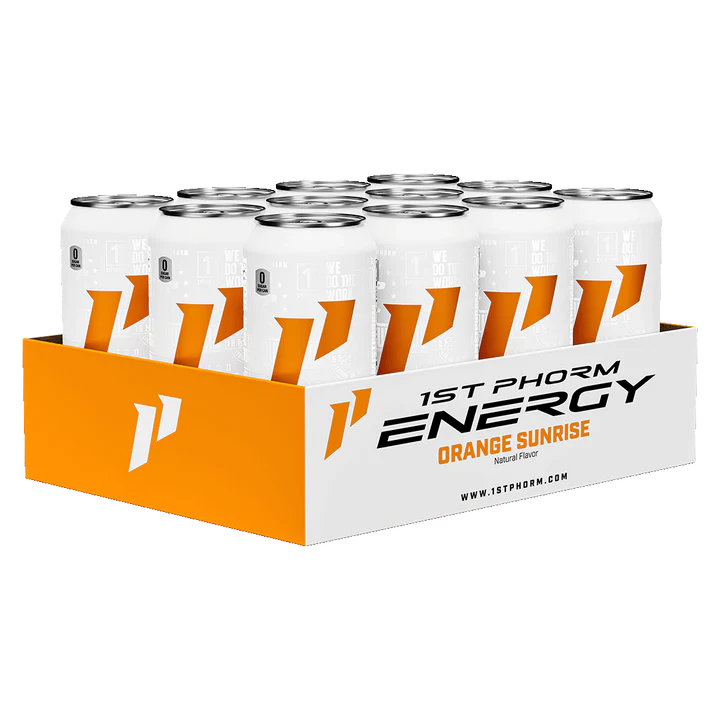 1st Phorm Energy – Sugar-Free 200 mg Natural Caffeine + Nootropics | 12‑Pack