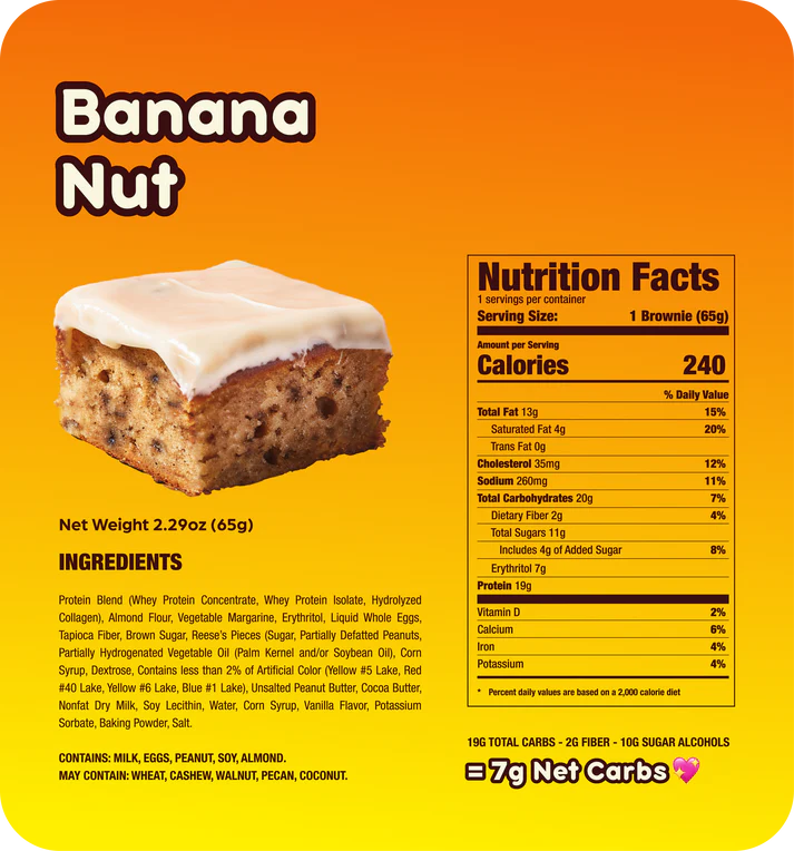 Prime Bites Protein Brownie by Alpha Prime — 19g Protein, 5g Collagen, Low Sugar (12-Pack)