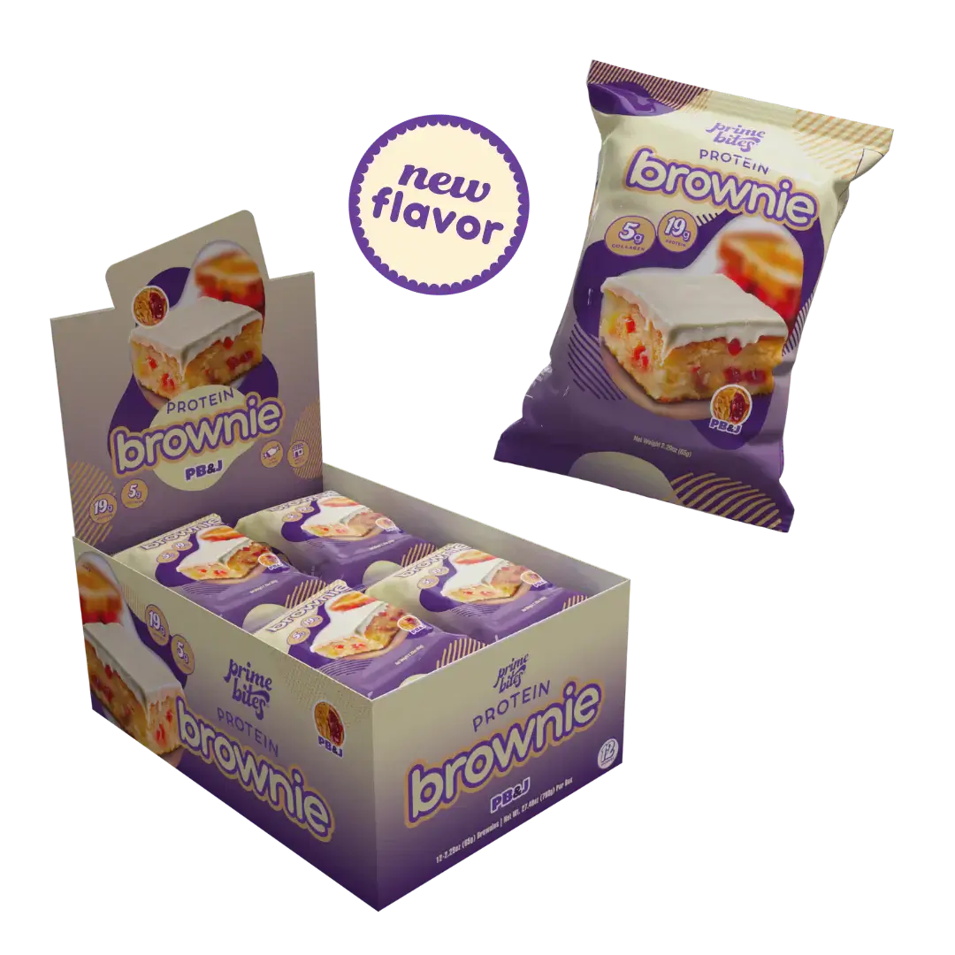 Prime Bites Protein Brownies PB&J