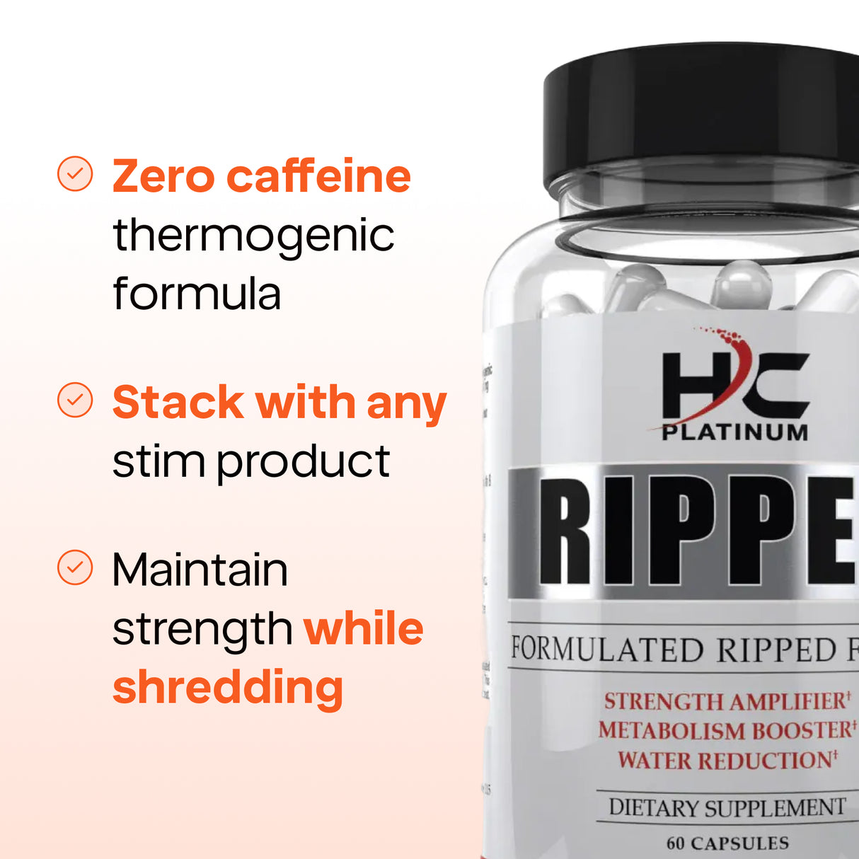 Hardcore Ripped - Caffeine Free Thermogenic by HC Platinum