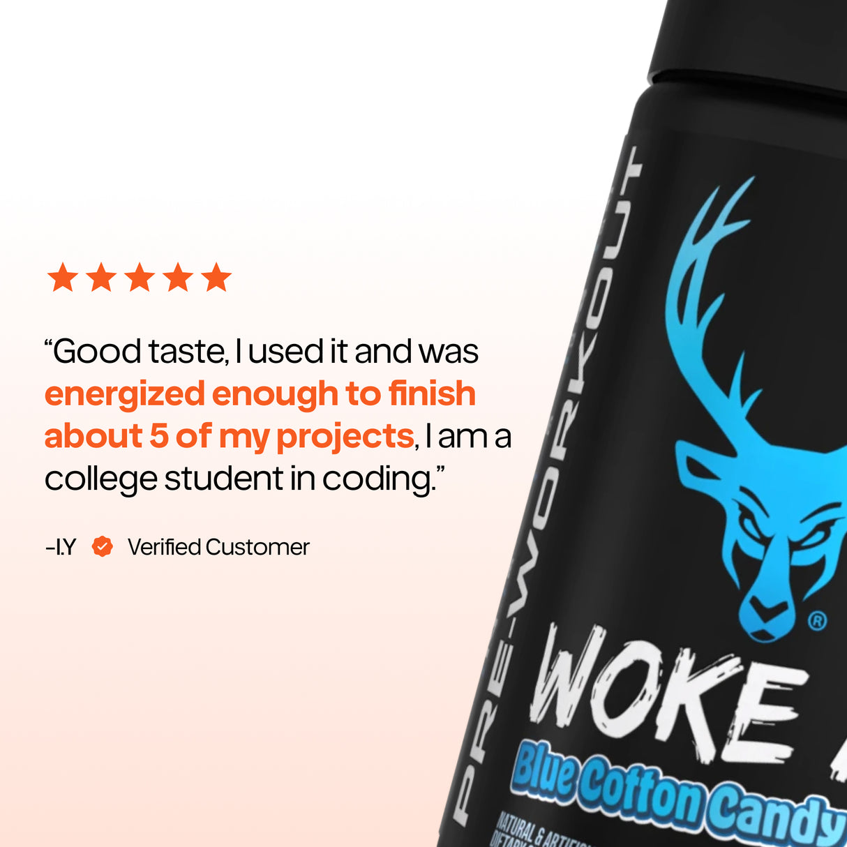 Bucked Up Woke AF Pre-Workout — High-Stim Energy, Pump & Focus (30 Servings)