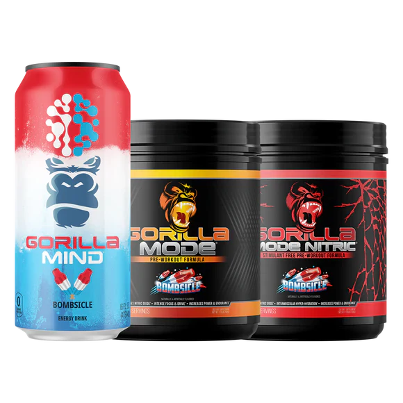 Gorilla Mind Energy drink can on white background at Complete Health – clean, sugar-free performance energy