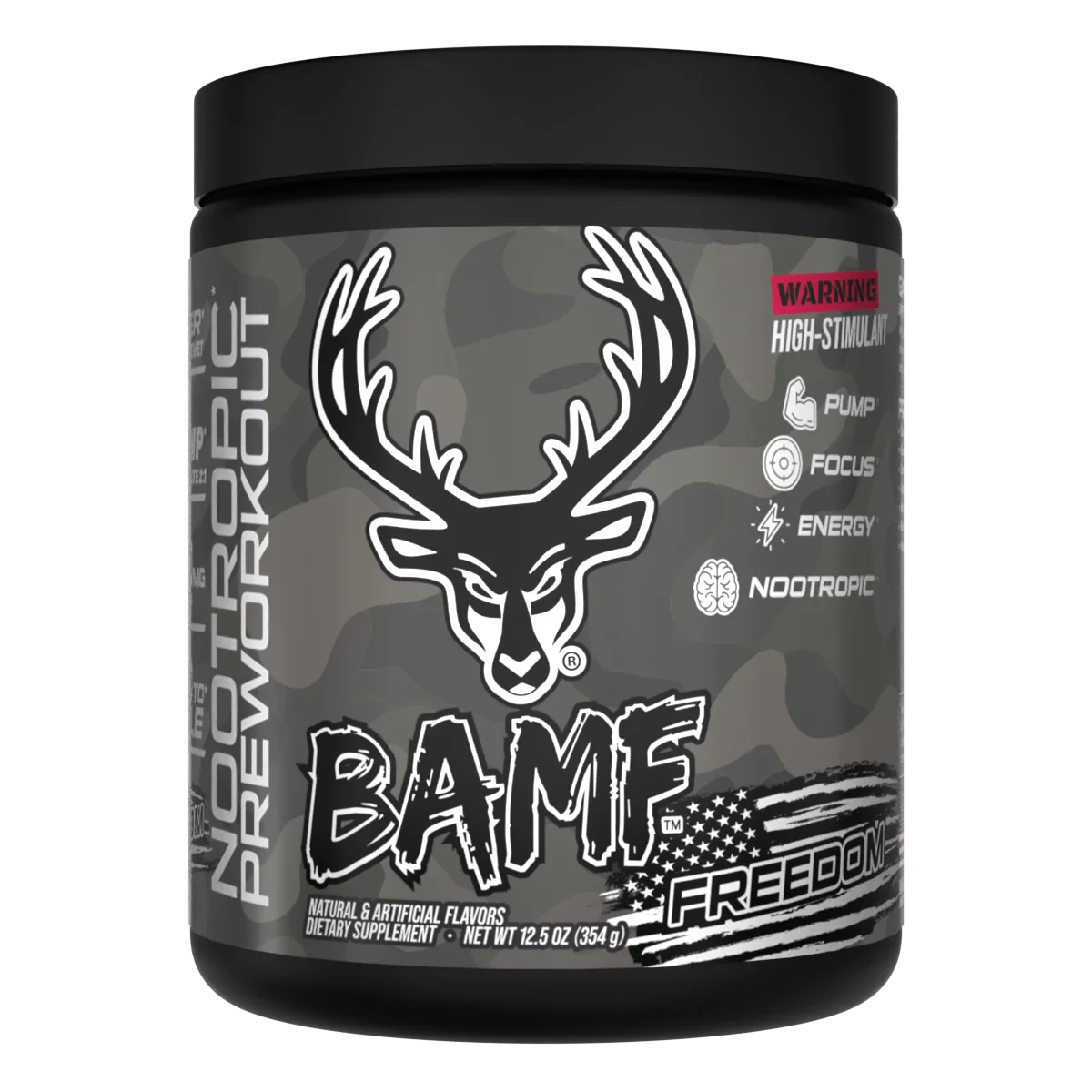 BAMF High Stimulant Nootropic Pre-Workout from Bucked Up