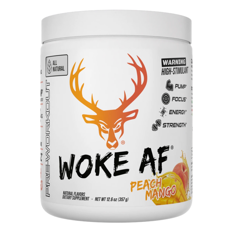 Woke AF All Natural Pre-Workout by Bucked Up Supplements | High-Stimulant Energy, Intense Pump & Laser Focus | Sugar-Free, Keto-Friendly – CompleteHealthShop.com