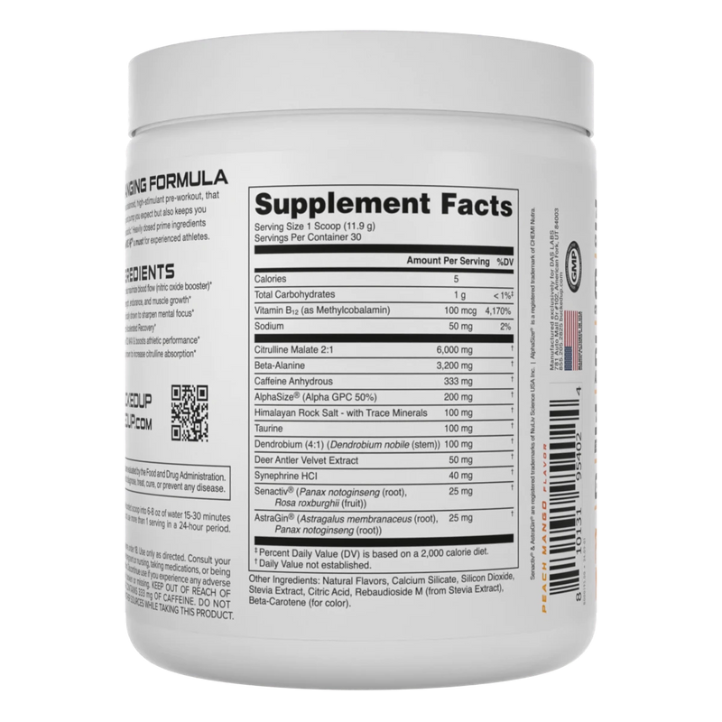 Woke AF All Natural Pre-Workout by Bucked Up Supplements | High-Stimulant Energy, Intense Pump & Laser Focus | Sugar-Free, Keto-Friendly – CompleteHealthShop.com