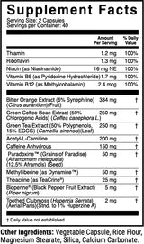 1 Db Overdrive Nutrition Label