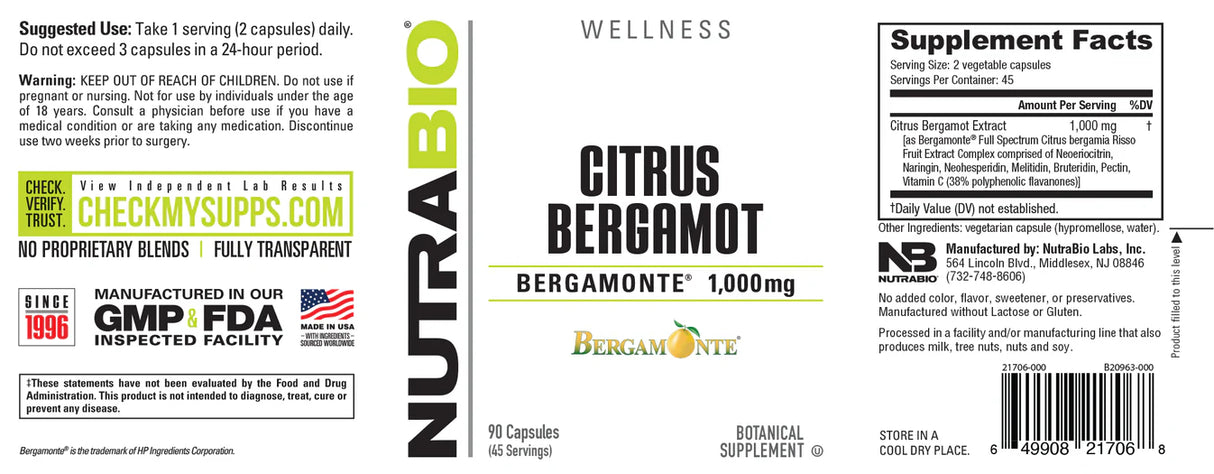 Citrus Bergamot (1000mg)