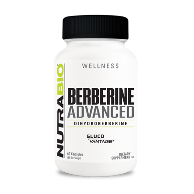 NutraBio Berberine Advanced 200mg (60 Vegetable Capsules)