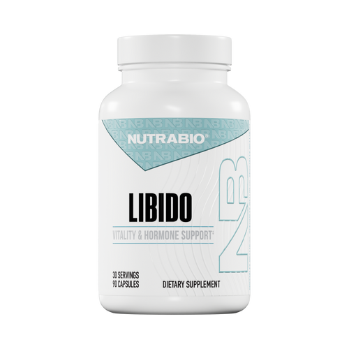 NutraBio Libido | Vitality, Hormone & Testosterone Support | 30 Servings
