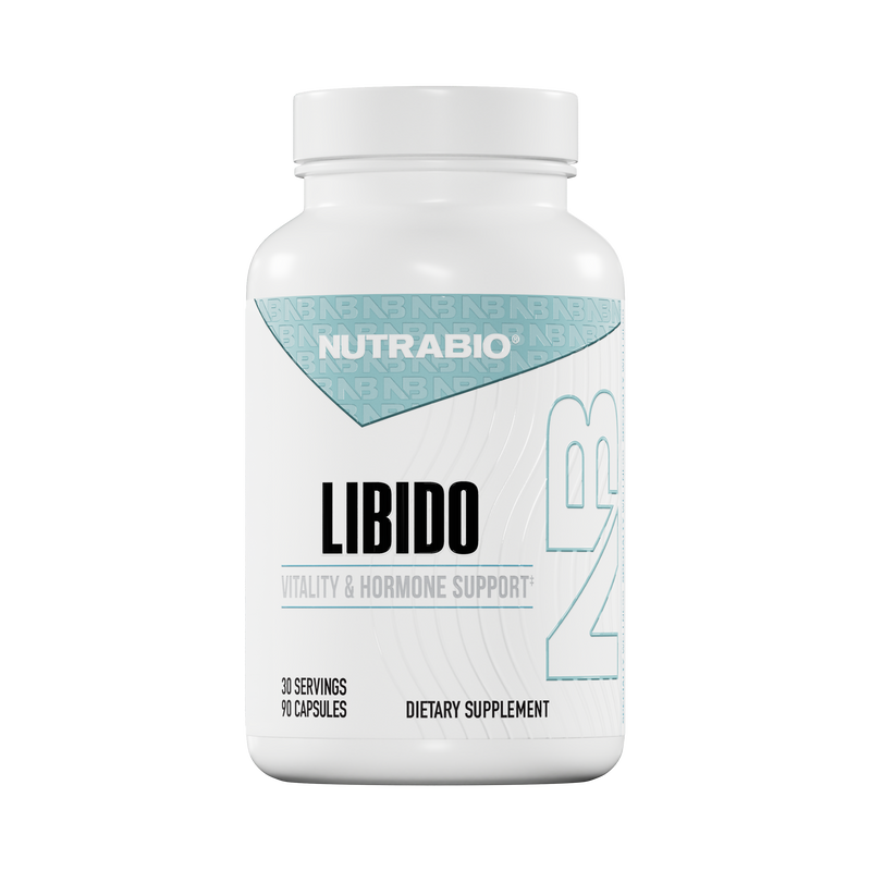 NutraBio Libido | Vitality, Hormone & Testosterone Support | 30 Servings