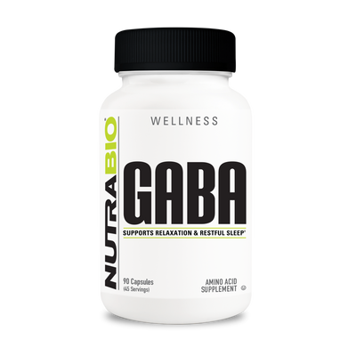 NutraBio GABA 500mg (90 Vegetable Capsules)